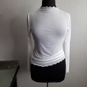 Sheer white top from Dolls Kill
